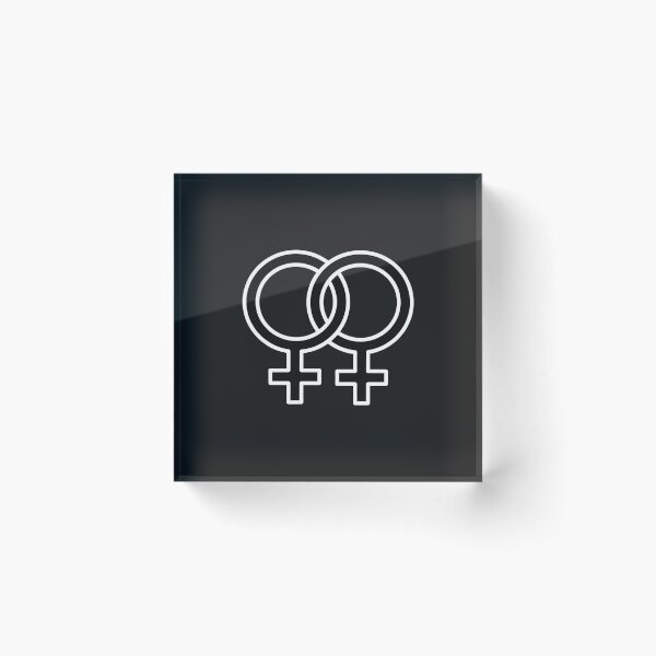 Item preview, Double Female Gender Symbol Icon Lesbian designed and sold by Owcomm.