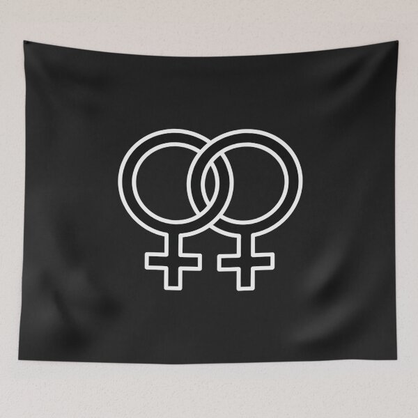Item preview, Double Female Gender Symbol Icon Lesbian designed and sold by Owcomm.