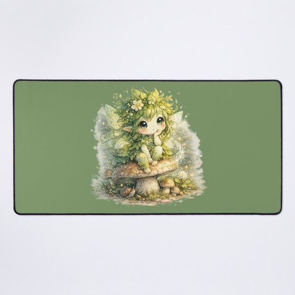 Item preview, Chibi Forest Sprite Illustration – Cute Leaf and Flower Nature Spirit Art designed and sold by MagicMakerPh.