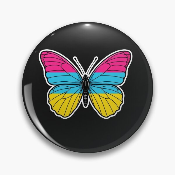 Item preview, Pansexual Pride Flag Butterfly Graphic designed and sold by Owcomm.