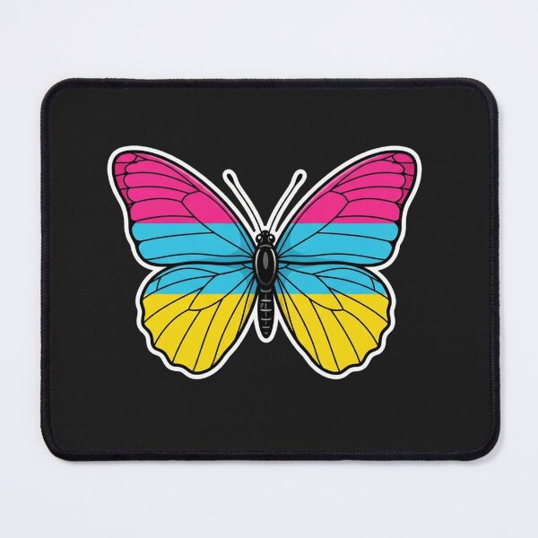 Item preview, Pansexual Pride Flag Butterfly Graphic designed and sold by Owcomm.