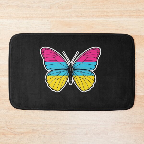 Item preview, Pansexual Pride Flag Butterfly Graphic designed and sold by Owcomm.