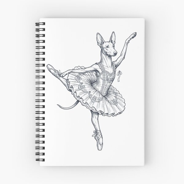 Item preview, Vintage Pharaoh Hound Ballet Dancer Ballerina Dog Lover designed and sold by dian-rody-crest.