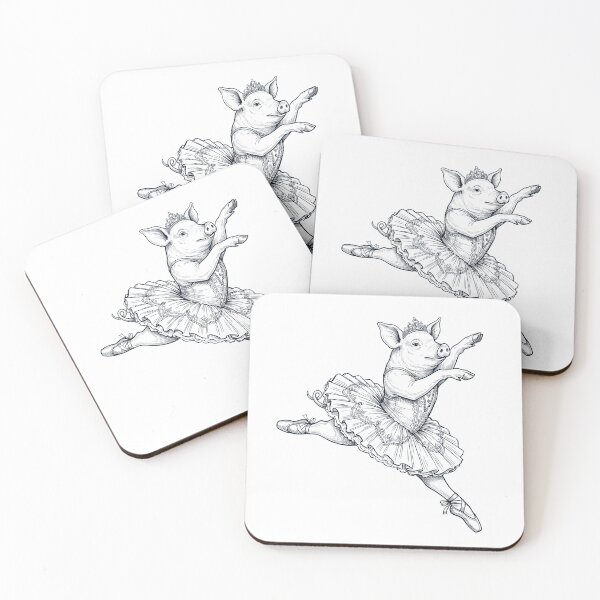 Item preview, Vintage Pig Ballet Dancer Ballerina Animal Lover designed and sold by dian-rody-crest.