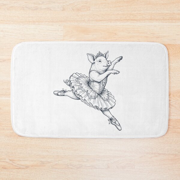 Item preview, Vintage Pig Ballet Dancer Ballerina Animal Lover designed and sold by dian-rody-crest.