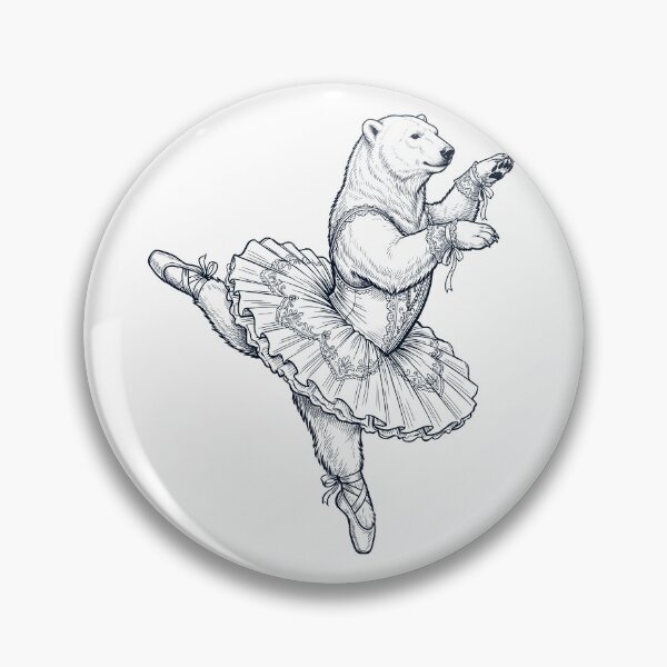 Item preview, Vintage Polar Bear Ballet Dancer Ballerina Animal Lover designed and sold by dian-rody-crest.