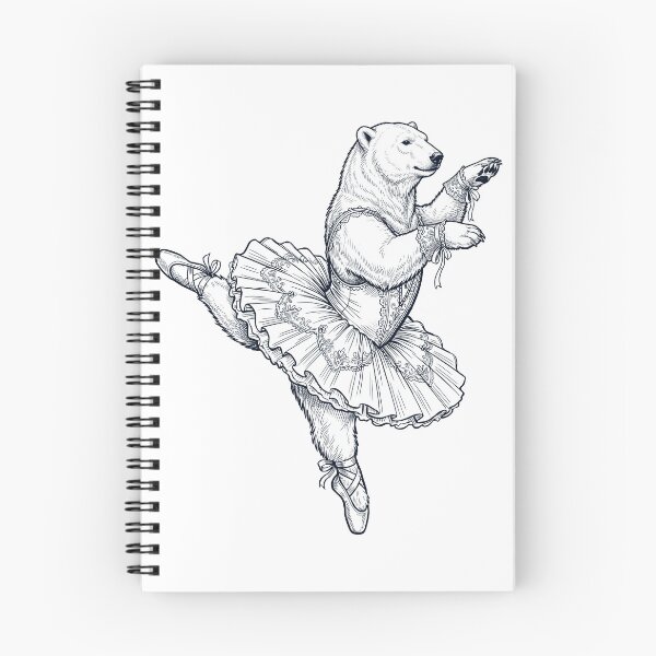 Item preview, Vintage Polar Bear Ballet Dancer Ballerina Animal Lover designed and sold by dian-rody-crest.