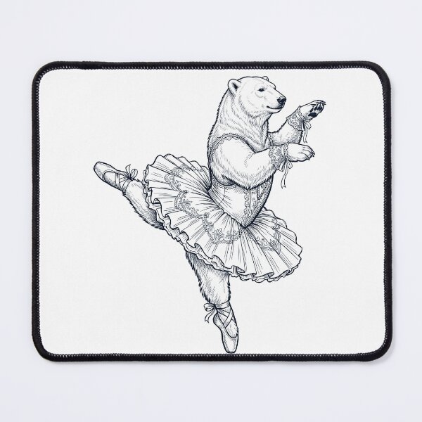 Item preview, Vintage Polar Bear Ballet Dancer Ballerina Animal Lover designed and sold by dian-rody-crest.