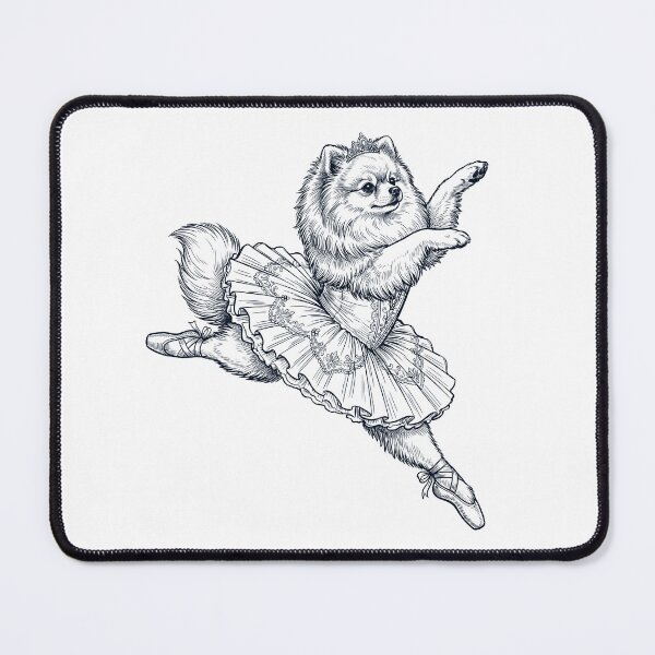 Item preview, Vintage Pomeranian Ballet Dancer Ballerina Dog Lover designed and sold by dian-rody-crest.