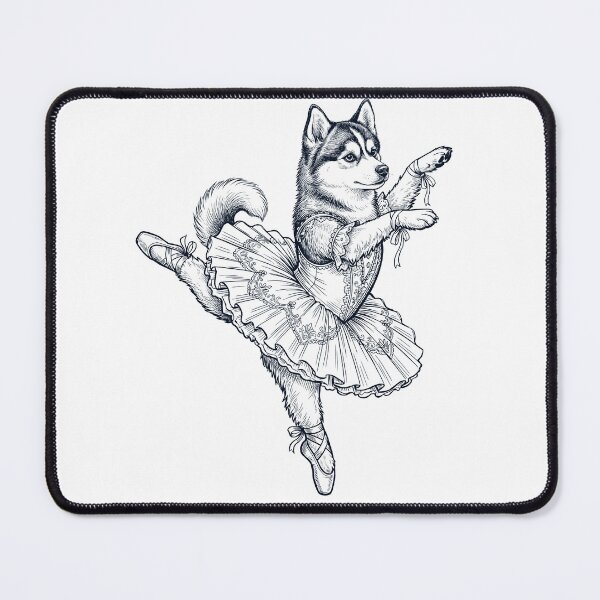 Item preview, Vintage Pomsky Ballet Dancer Ballerina Dog Lover designed and sold by dian-rody-crest.