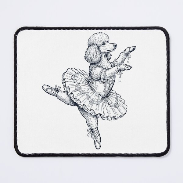 Item preview, Vintage Poodle Ballet Dancer Ballerina Dog Lover designed and sold by dian-rody-crest.