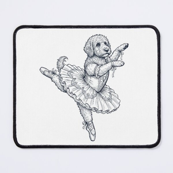 Item preview, Vintage Portuguese Water Dog Ballet Dancer Ballerina Dog Lover designed and sold by dian-rody-crest.