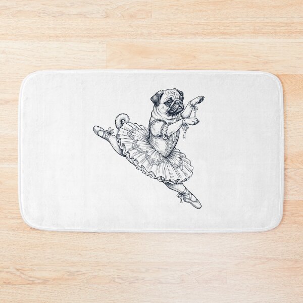 Item preview, Vintage Pug Ballet Dancer Ballerina Dog Lover designed and sold by dian-rody-crest.