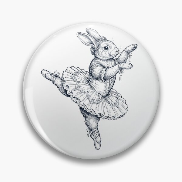 Item preview, Vintage Rabbit Ballet Dancer Ballerina Animal Lover designed and sold by dian-rody-crest.