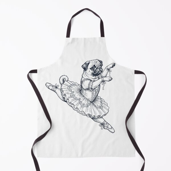Item preview, Vintage Pug Ballet Dancer Ballerina Dog Lover designed and sold by dian-rody-crest.