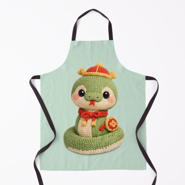 Item preview, Cute Knitted Year Of The Snake | Kawaii 3D Chinese New Year Zodiac Knit Art designed and sold by Moons Studio.