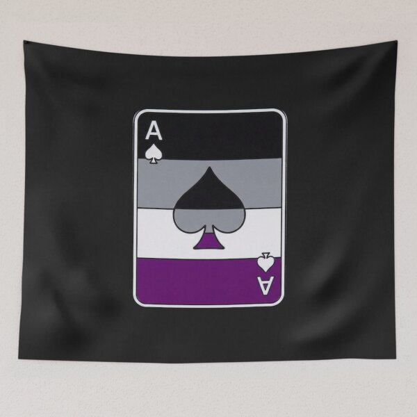 Item preview, Ace of Spades Asexual Pride designed and sold by Owcomm.