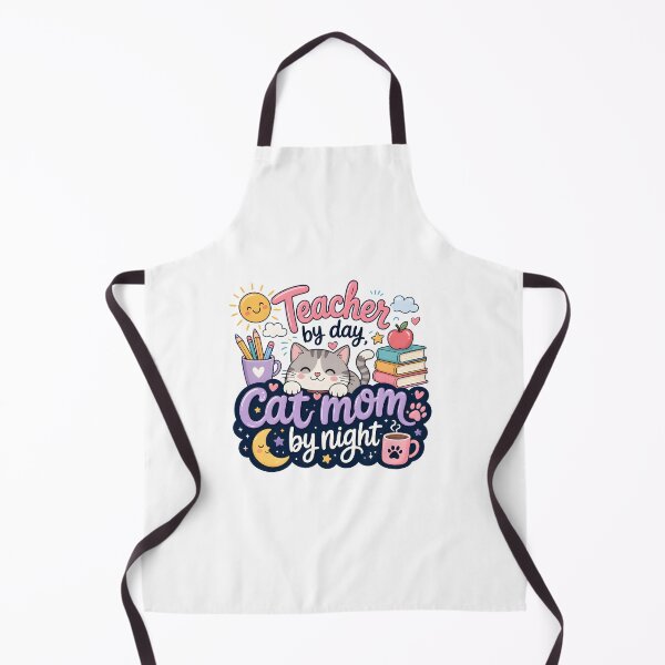 Item preview, Teacher by Day Cat Mom by Night — Funny Cat Mom Teacher Gift Shirt designed and sold by DoggyDayLove.