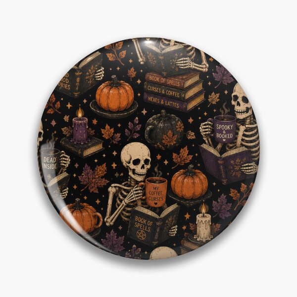 Item preview, Skeleton Reading Club  designed and sold by InkandHollowBooks.