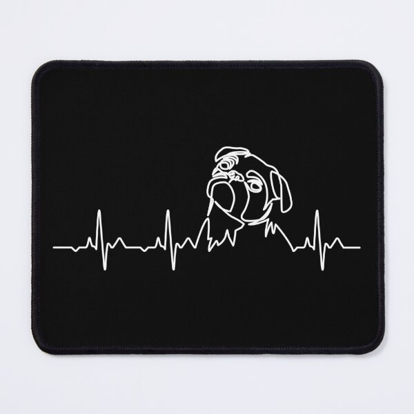 Item preview, Pug Heartbeat - Pug Lover Gift designed and sold by clickbongski.