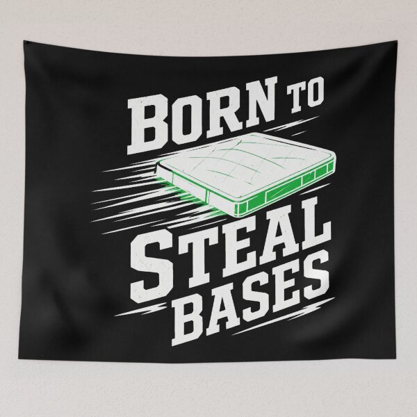 Item preview, Baseball Born to Steal Bases Vintage Baseball Design designed and sold by Uglyandcute.