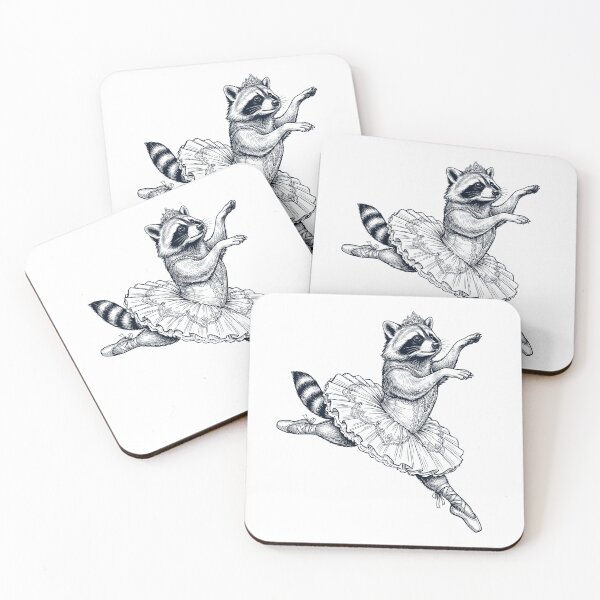 Item preview, Vintage Raccoon Ballet Dancer Ballerina Animal Lover designed and sold by dian-rody-crest.