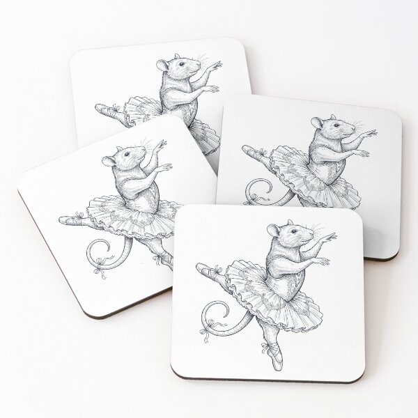 Item preview, Vintage Rat Ballet Dancer Ballerina Animal Lover designed and sold by dian-rody-crest.