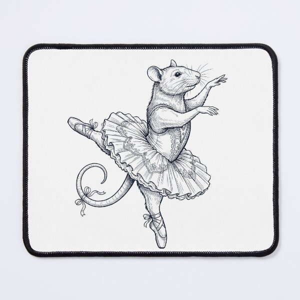 Item preview, Vintage Rat Ballet Dancer Ballerina Animal Lover designed and sold by dian-rody-crest.