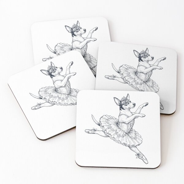 Item preview, Vintage Rat Terrier Ballet Dancer Ballerina Dog Lover designed and sold by dian-rody-crest.