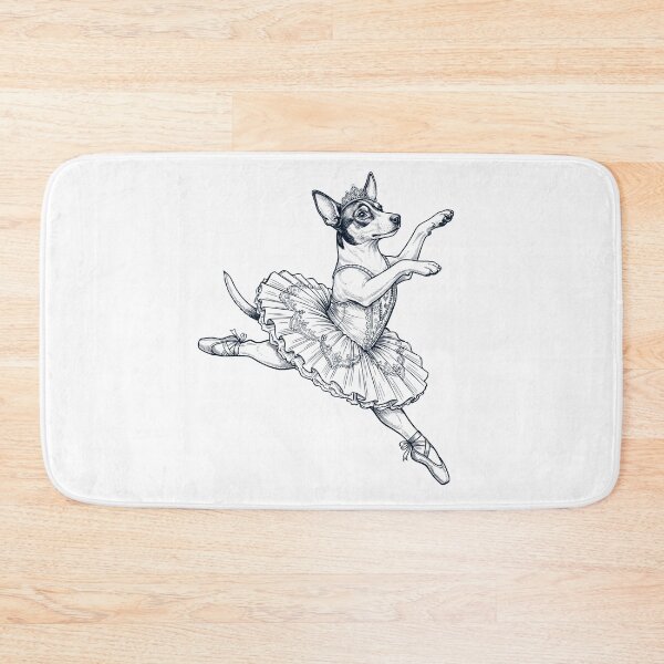 Item preview, Vintage Rat Terrier Ballet Dancer Ballerina Dog Lover designed and sold by dian-rody-crest.