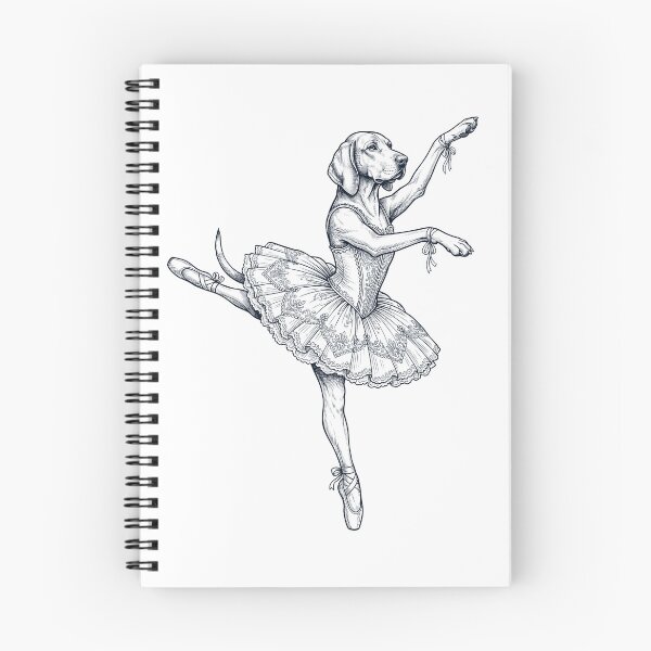 Item preview, Vintage Redbone Coonhound Ballet Dancer Ballerina Dog Lover designed and sold by dian-rody-crest.