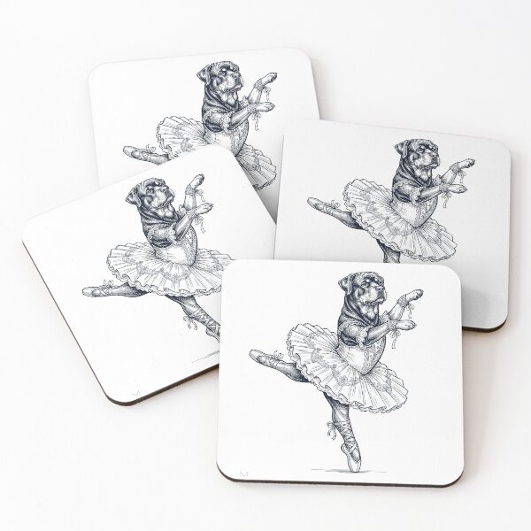 Item preview, Vintage Rottweiler Ballet Dancer Ballerina Dog Lover designed and sold by dian-rody-crest.