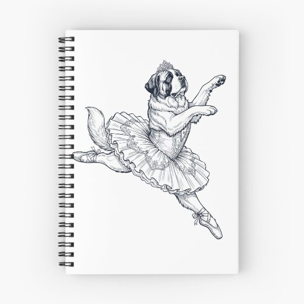 Item preview, Vintage Saint Bernard Ballet Dancer Ballerina Dog Lover designed and sold by dian-rody-crest.