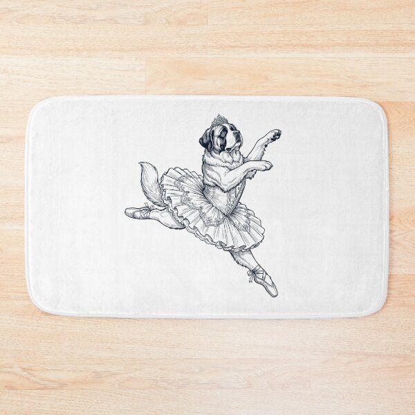 Item preview, Vintage Saint Bernard Ballet Dancer Ballerina Dog Lover designed and sold by dian-rody-crest.