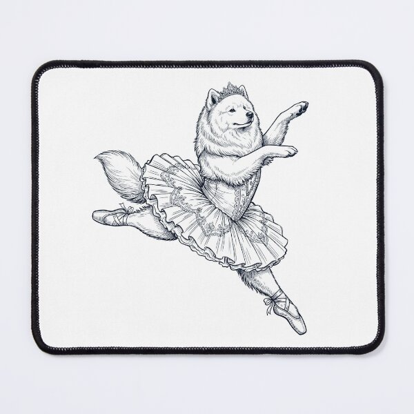 Item preview, Vintage Samoyed Ballet Dancer Ballerina Dog Lover designed and sold by dian-rody-crest.