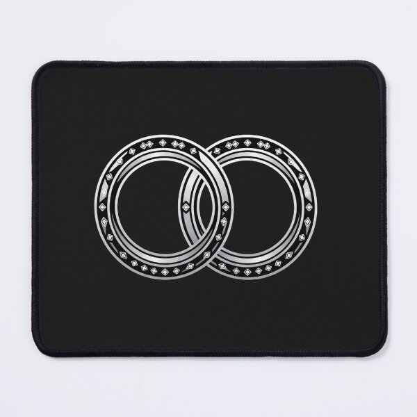 Item preview, Elegant Silver Interlocking Wedding Rings designed and sold by Owcomm.