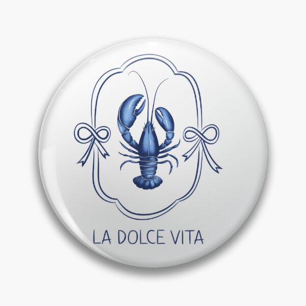 Item preview, La Dolce Vita Lobster Blue Coastal Vintage designed and sold by Ginetta0815.