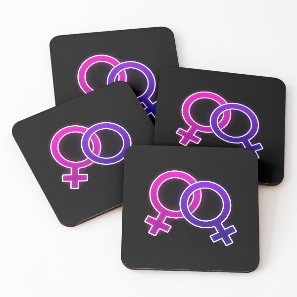 Item preview, Neon Pink and Purple Lesbian Symbol designed and sold by Owcomm.