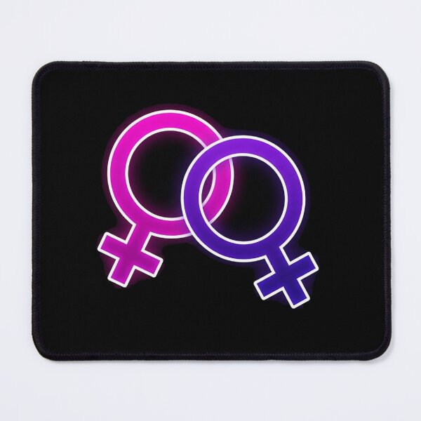 Item preview, Neon Pink and Purple Lesbian Symbol designed and sold by Owcomm.