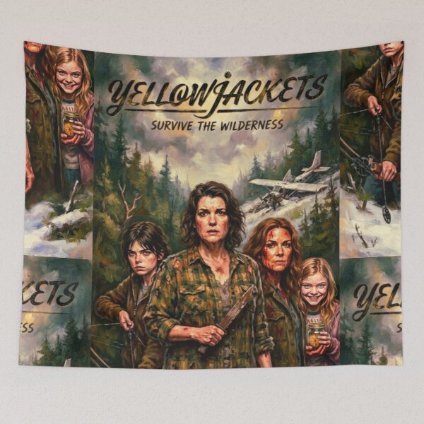 Item preview, Yellowjackets Survive the Wilderness Fine Art Tribute designed and sold by Art's Diner.