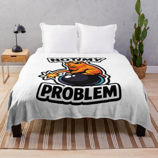 Item preview, Not My Problem Cool Capybara Sarcastic Meme designed and sold by DesignEpic22.