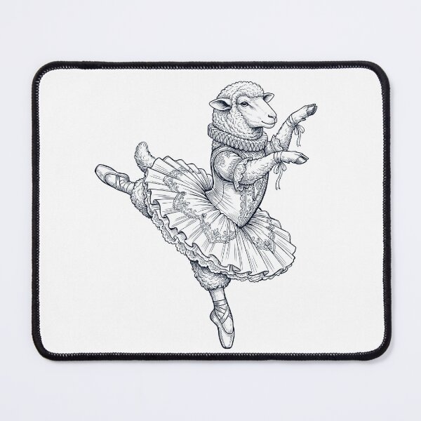 Item preview, Vintage Sheep Ballet Dancer Ballerina Animal Lover designed and sold by dian-rody-crest.