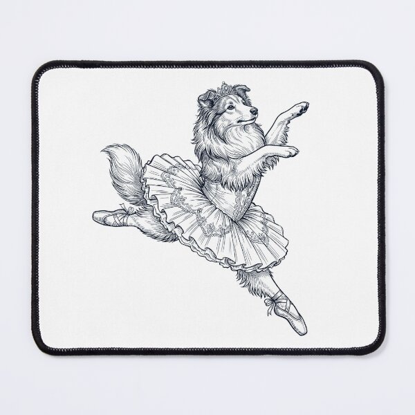 Item preview, Vintage Shetland Sheepdog Ballet Dancer Ballerina Dog Lover designed and sold by dian-rody-crest.