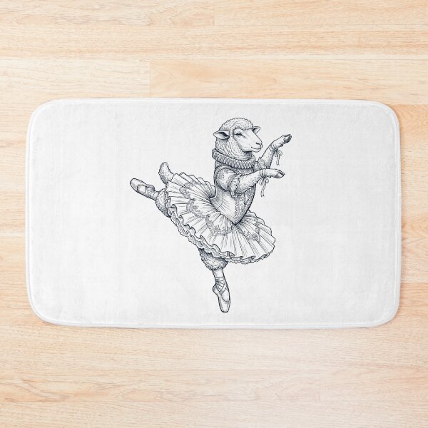 Item preview, Vintage Sheep Ballet Dancer Ballerina Animal Lover designed and sold by dian-rody-crest.
