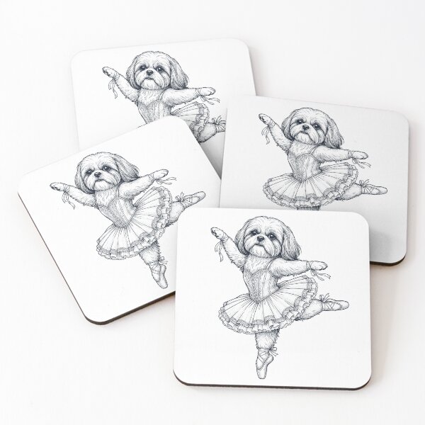 Item preview, Vintage Shih Tzu Ballet Dancer Ballerina Dog Lover designed and sold by dian-rody-crest.