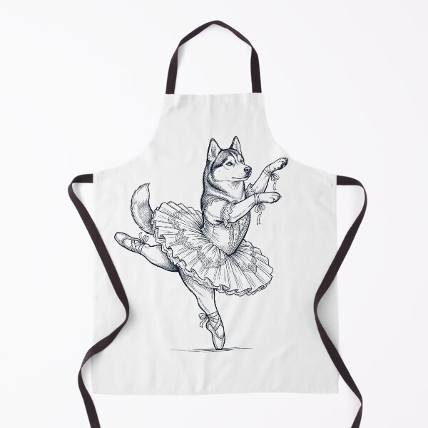 Item preview, Vintage Siberian Husky Ballet Dancer Ballerina Dog Lover designed and sold by dian-rody-crest.