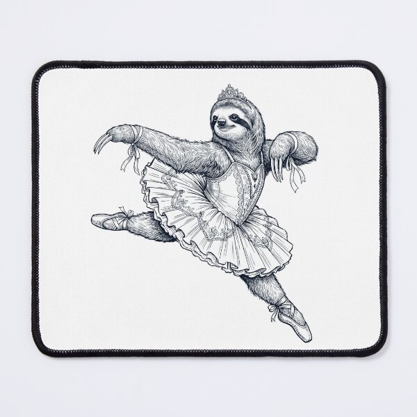 Item preview, Vintage Sloth Ballet Dancer Ballerina Animal Lover designed and sold by dian-rody-crest.