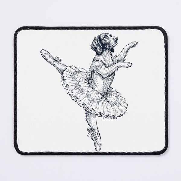 Item preview, Vintage Small Munsterlander Pointer Ballet Dancer Ballerina Dog Lover designed and sold by dian-rody-crest.