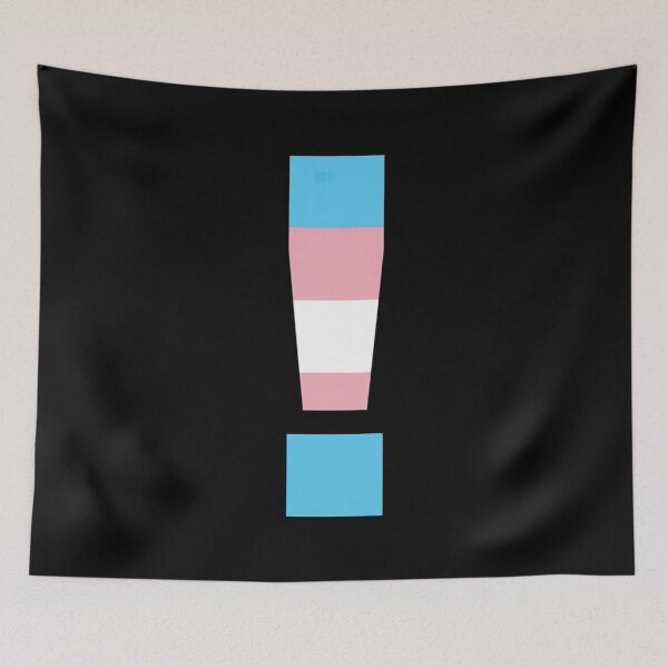 Item preview, Transgender Pride Exclamation Mark Symbol designed and sold by Owcomm.