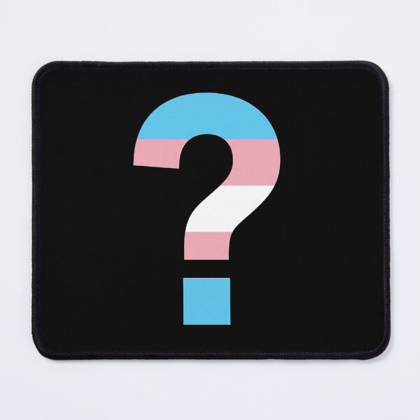 Item preview, Transgender Pride Question Mark Symbol designed and sold by Owcomm.